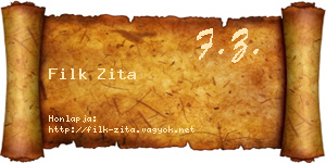 Filk Zita névjegykártya